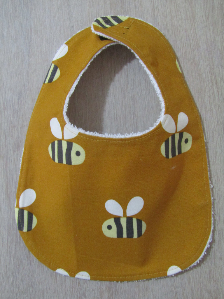 Flat baby bib-Buzzing Bee