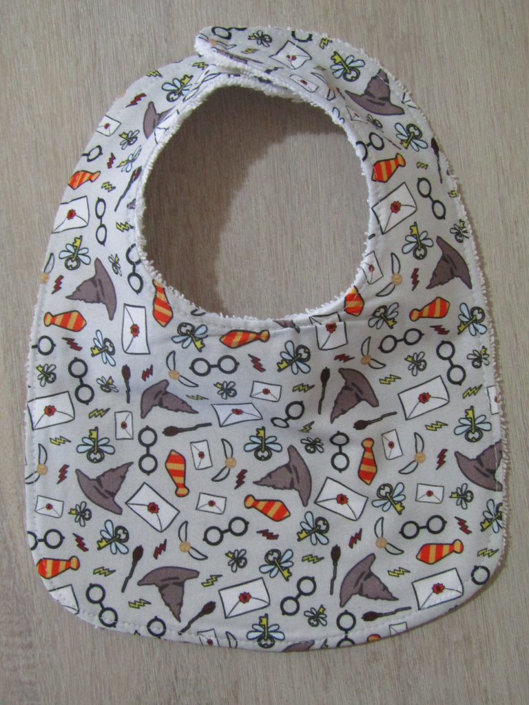 Flat baby bib-Wizard hats