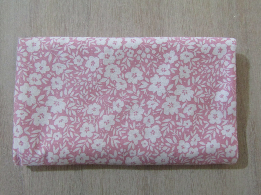 Flannelette baby wrap,blanket-Paper daisies,pink