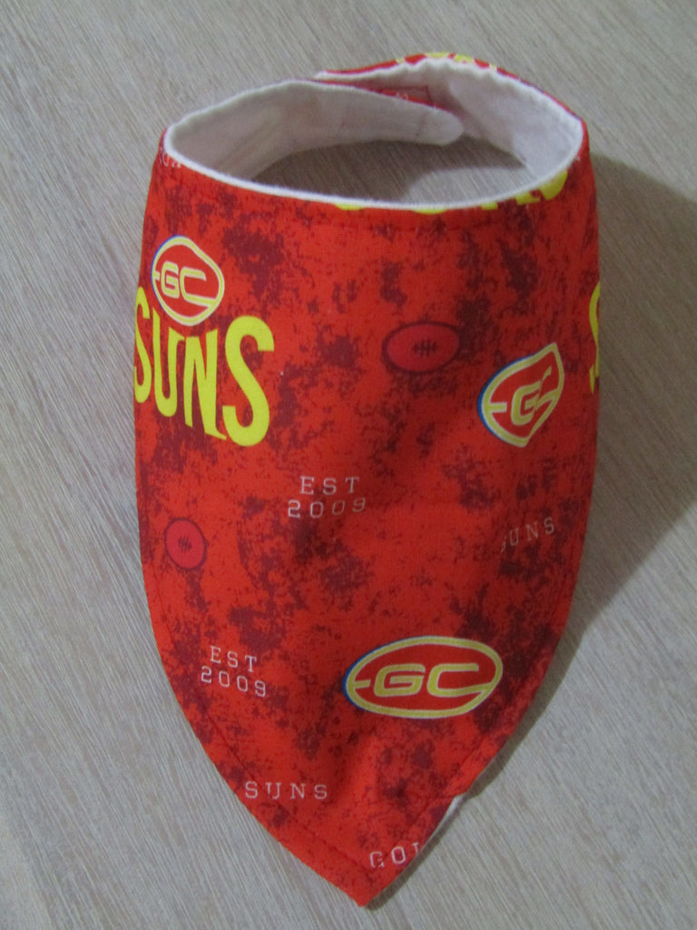 Bandana bib-AFL Gold coast suns