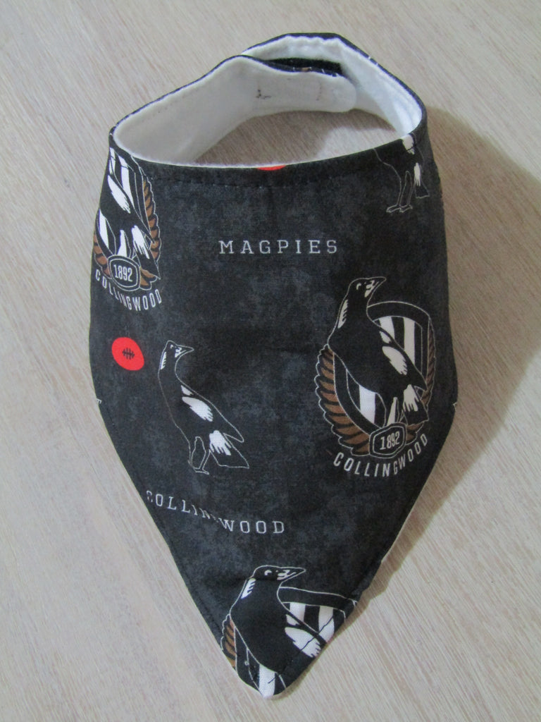 Bandana bib-AFL Collingwood magpies