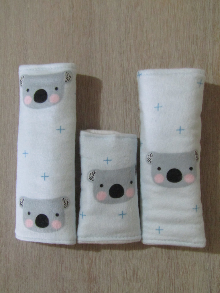 Baby capsule/car seat belt covers-Australian koalas