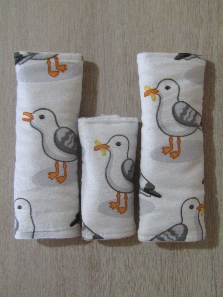 Baby capsule/car seat belt covers-Seagull with chip