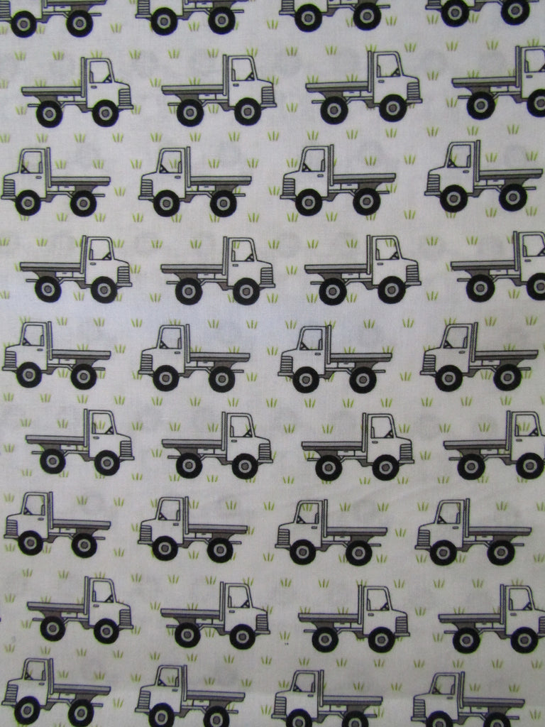 Pram liner set universal,100% cotton-On the farm,trucks