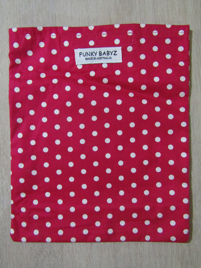 Small items bag-Polka dot,hot pink