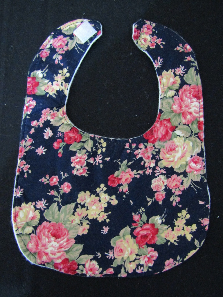 Flat bib-Vintage floral