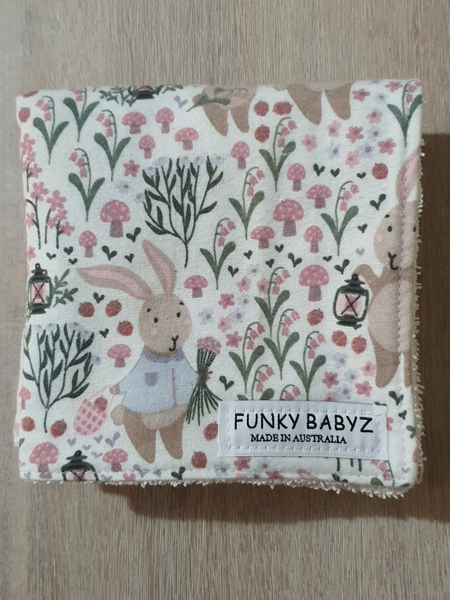 Soft face washer set of 3-Light the way bunny – Funky Babyz