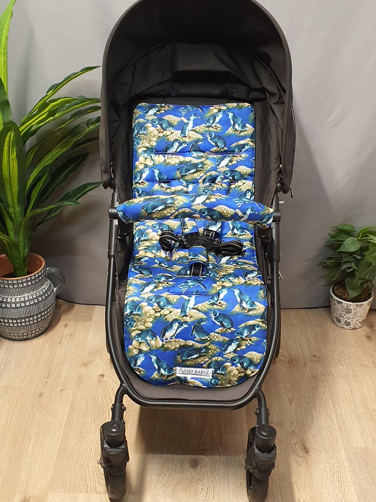 Pram/stroller seat liner-Fairy penguins