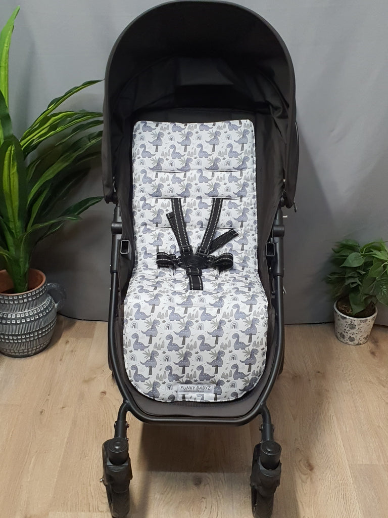 Pram/stroller seat liner-Happy dinosaurs