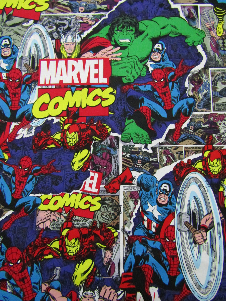 Pram liner set universal,100% cotton-Marvel comics.