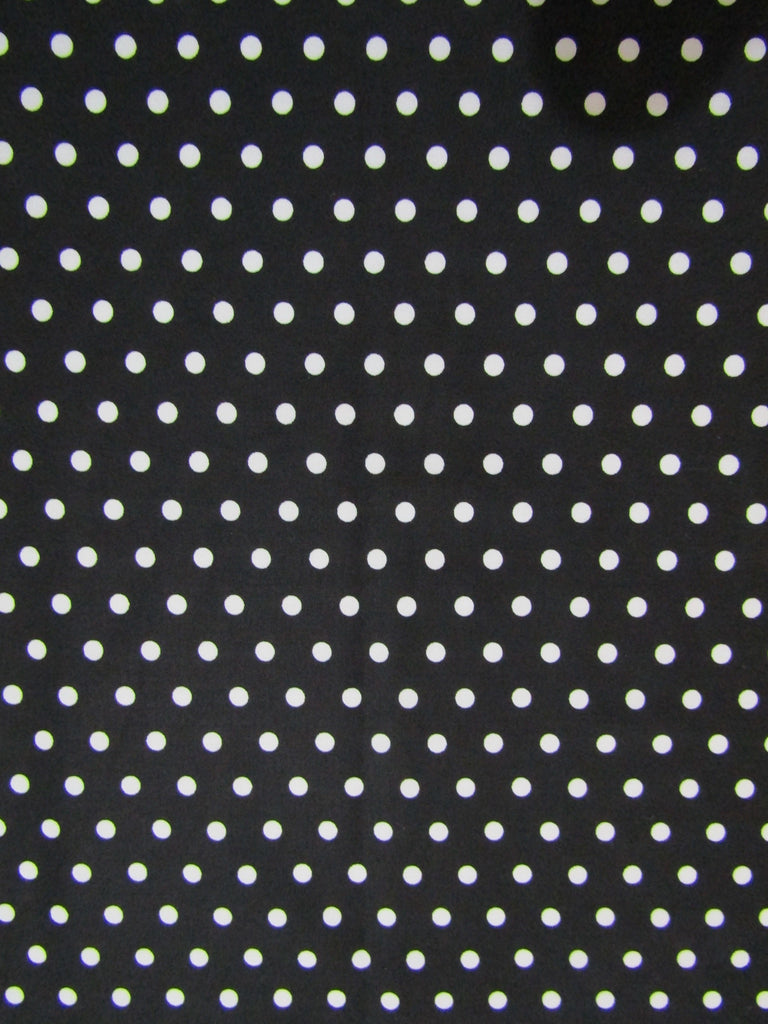 Pram belly bar cover-Black polka dot