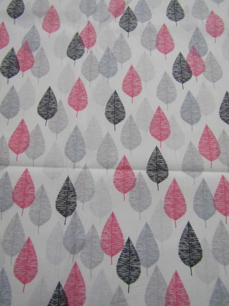 Seat belt covers-Grey,pink leaves