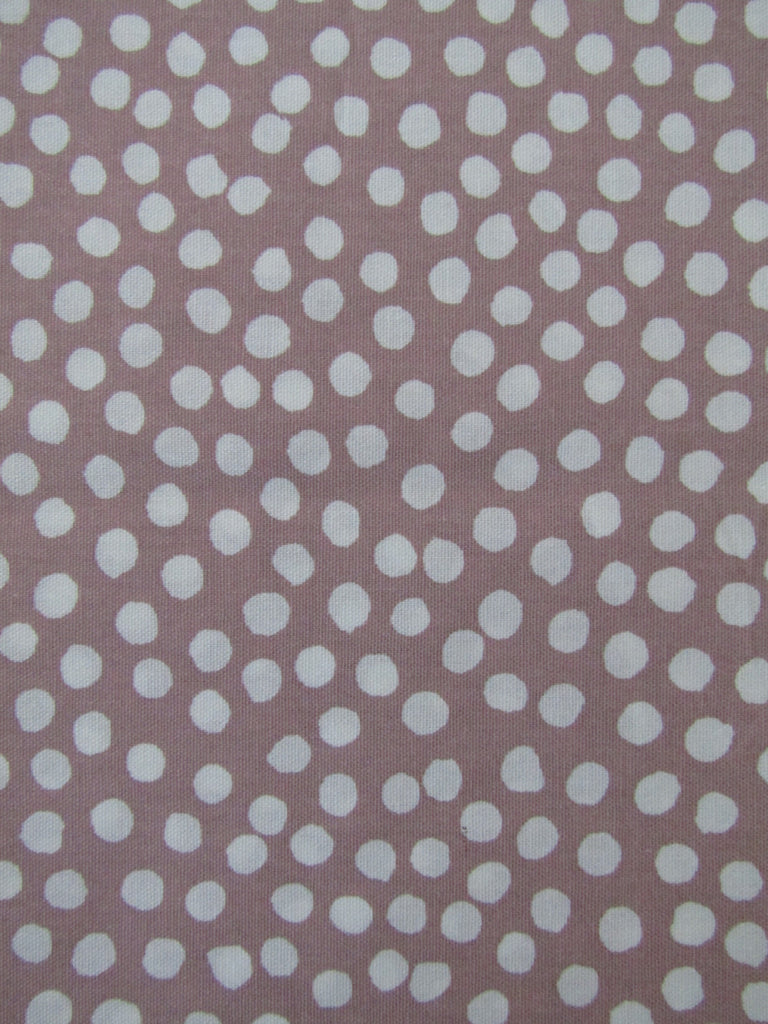 Pram belly bar cover-Dots,dusty pink
