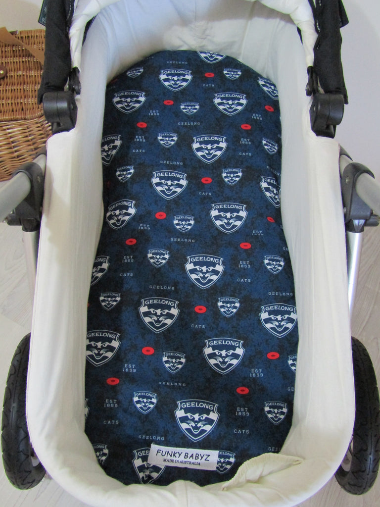 Pram bassinet liners-AFL-Geelong cats