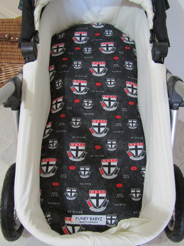 Pram bassinet liners-AFL-St Kilda