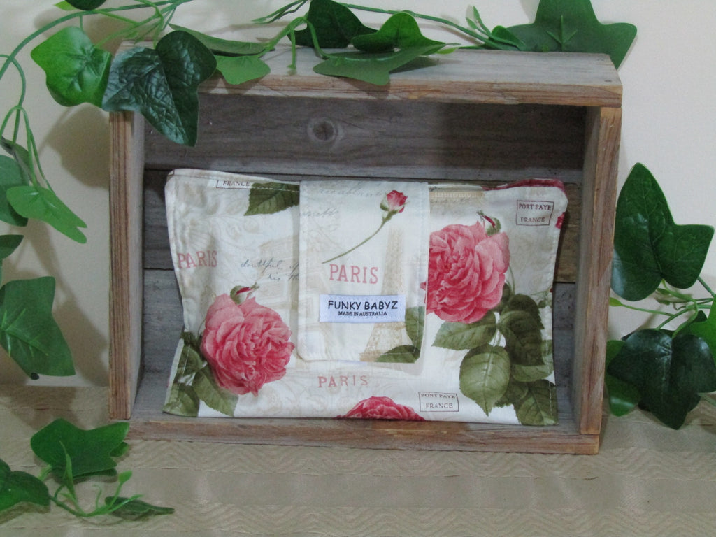 Nappy wallet-French roses