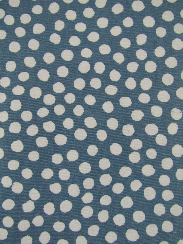 Pram belly bar cover-Dots,powder blue