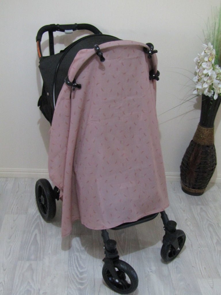 Muslin baby wraps-Light as a feather,dusty pink