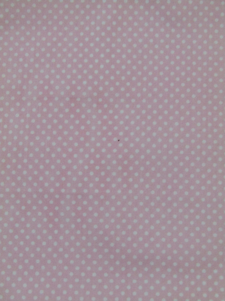 Pram liner set universal,100% cotton-Pink pin spots