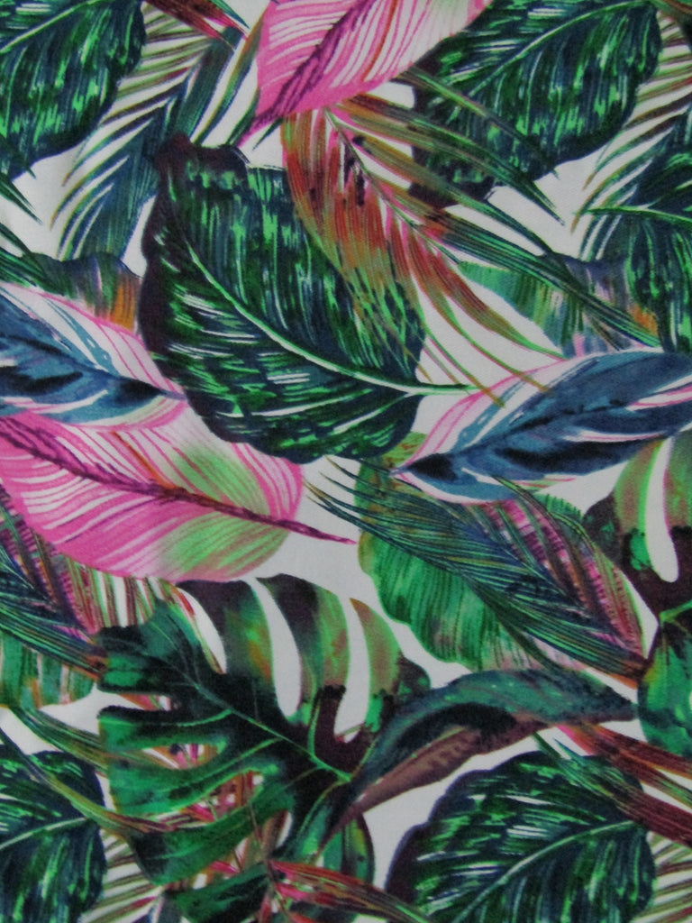 Pram bassinet liner-Paradise leaves