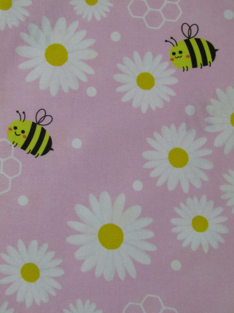 Pram belly bar cover-Bumble bee,pink