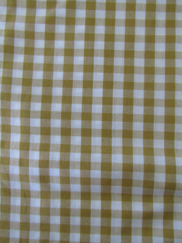 Pram bassinet liner-Mustard gingham