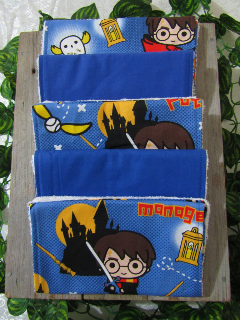 Burp cloth pack of 5-Harry Potter,magical