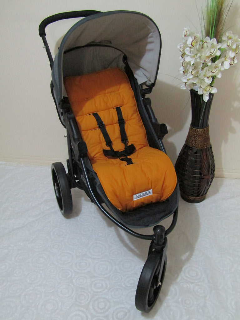 Pram liner set universal,100% cotton-Butterscotch