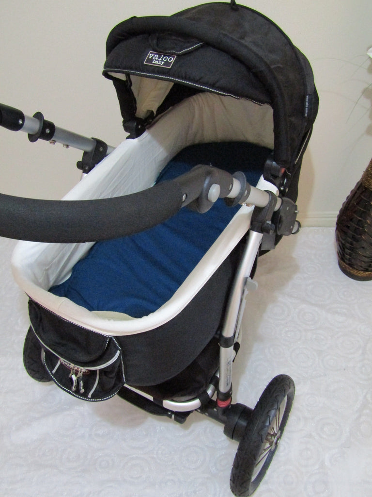 Pram bassinet liner-Patrol blue